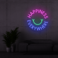Neon Sign Hapiness
